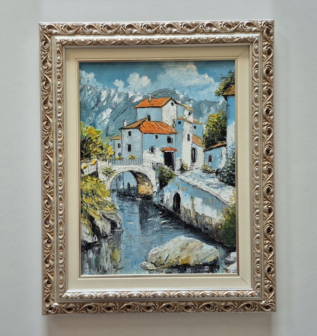 Ulje na platnu - Stari grad, prelepa slika