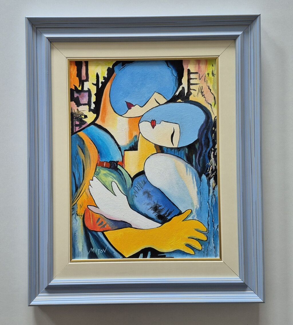 Ulje na platnu - Plava emocija, prelepa slika