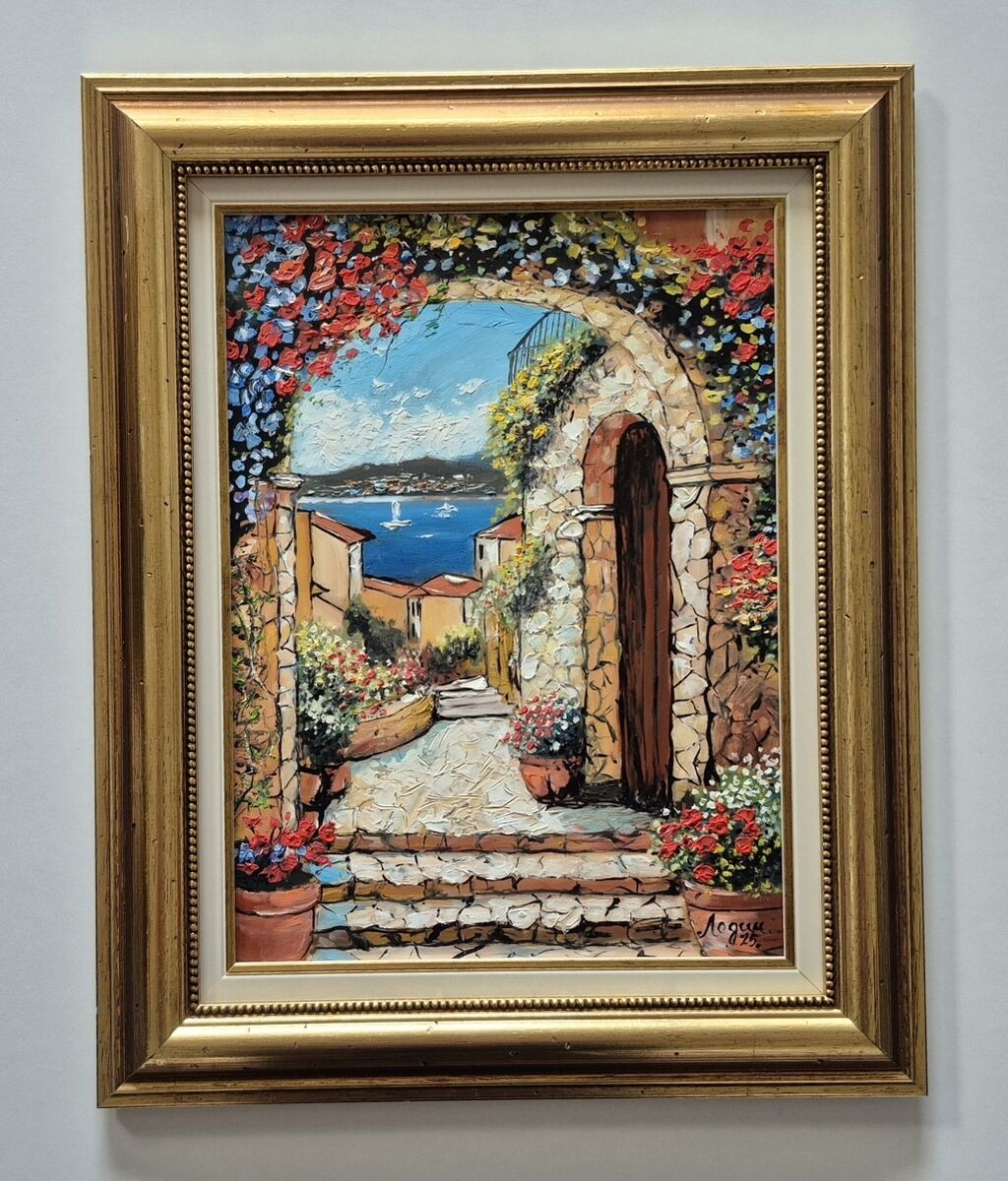 Ulje na lesonitu - Prolaz do mora, prelepo
