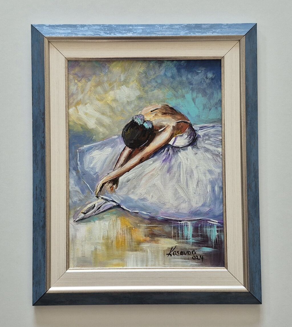 Ulje na platnu - Balerina, prelepa slika