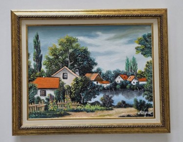 Ulje na platnu - Salas 22, prelepa slika, autor Dusko Dule