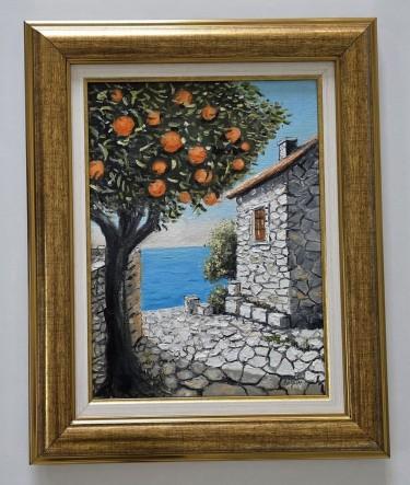 Ulje na platnu - Mediteranski dan, prelepo, autor Dusko Dule