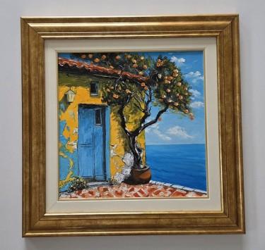 Ulje na platnu - Mediterano 3, prelepa slika, autor Dusko Dule
