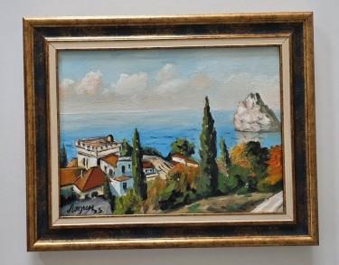 Ulje na platnu - Mediteranska razglednica, autor Dusko Dule