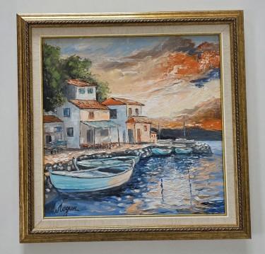 Ulje na platnu - Mediteranski zalazak, autor Dusko Dule