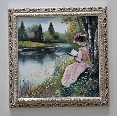 Ulje na platnu - Portret jedne dame, prelepo, autor Dusko Dule