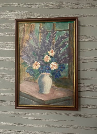 White Vase with Flowers, autor Biljana Pejcic