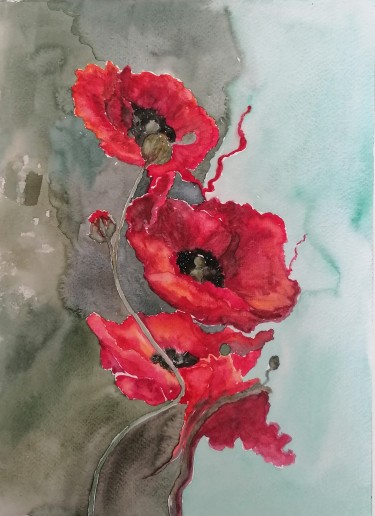 Crveni makovi, autor Zorica Bugarski