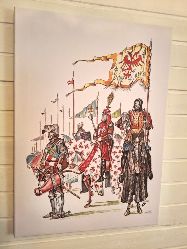 Kralj Stefan Decanski i njegova vojska 1330 god, autor Dusan Vasiljevic