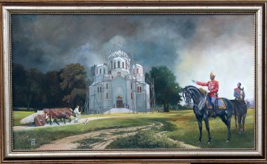 Kralj Petar i Kralj Aleksandar ispred Oplenca, autor Dragan Raskov Milosević