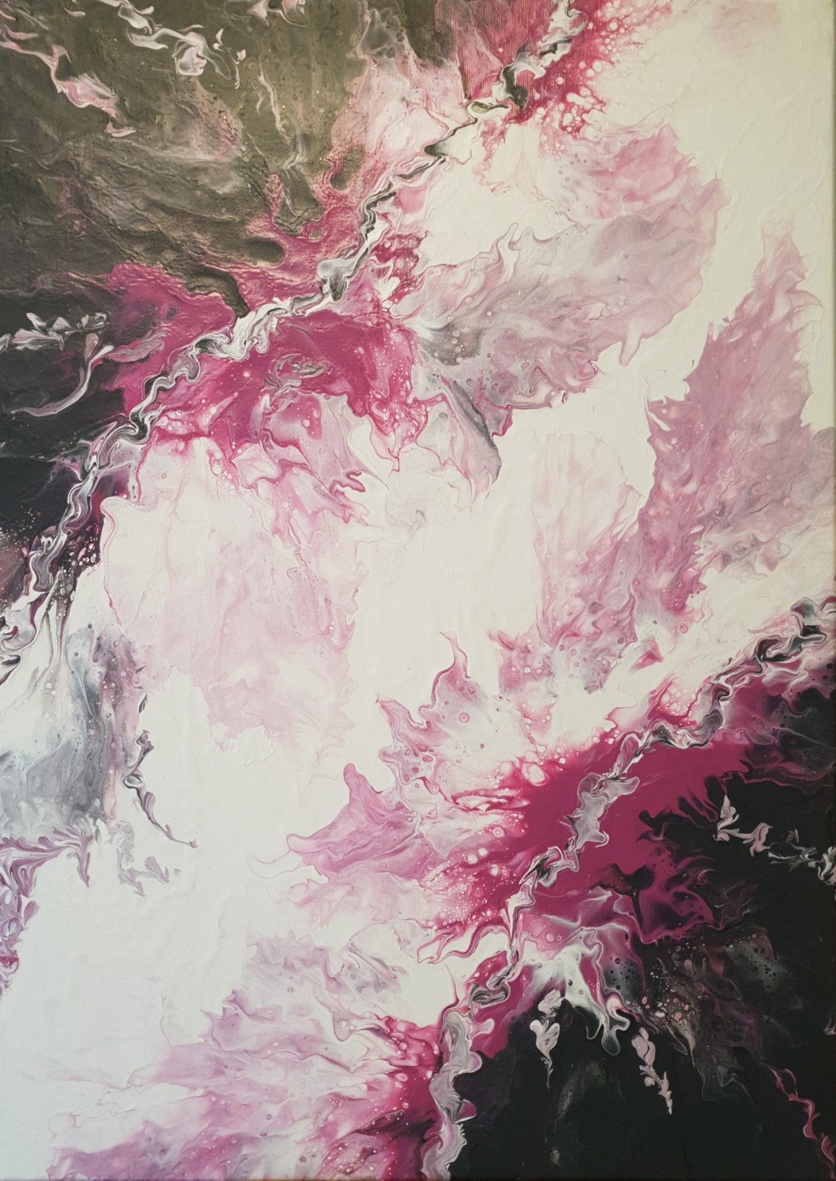Abstrakt Acryl Pouring