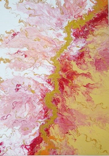 Abstrakt Acryl Pouring, autor Melinda  Balaša