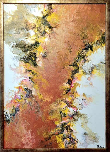 Abstrakt Acryl Pouring slika na platnu, autor Melinda  Balaša