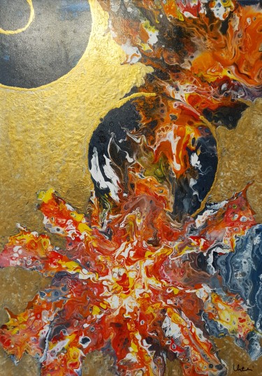 Abstrakt Acryl Pouring, autor Melinda  Balaša