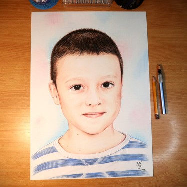 PORTRET DEČAKA, autor ĐUKAN - UMETNIČKE SLIKE