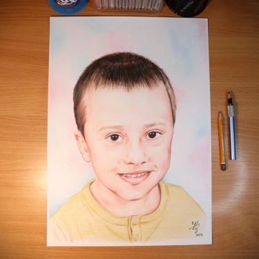PORTRET DEČAKA, autor ĐUKAN - UMETNIČKE SLIKE
