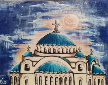 Noc nad hramom sv Save, autor Ljiljana  Petrović