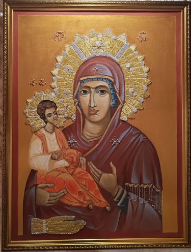 Bogorodica Trojerucica, autor Ljiljana  Petrović