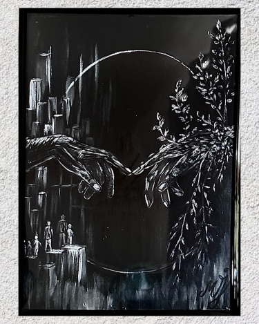 Dodir između prirode i čoveka, autor Marija Jerković - MJ Art