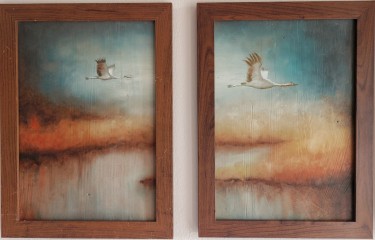 Plava magla Diptih, autor Yesign Art