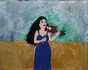 Devojka sa violinom, autor iilart