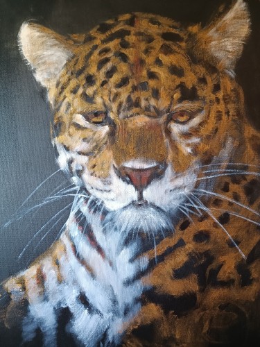 Portret leoparda, autor Kristina Fedorova