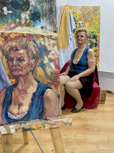 Portret po modelu, autor Jovana Milosavljević