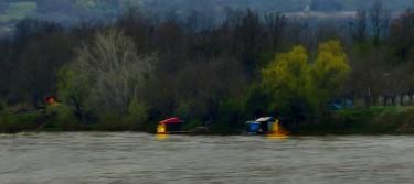 Predvecerje na reci Velika Morava, autor Слободан Симић