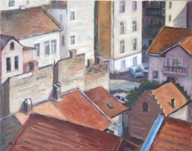 Beograd, krovovi Savamale, autor Stojović Zoran