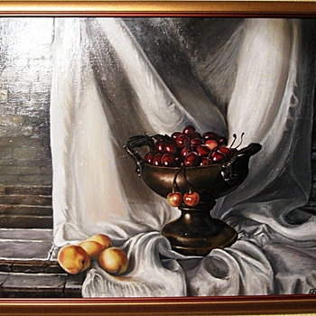 Činija sa višnjama 80x65cm