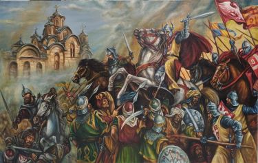 Vidovdanska bitka, autor Aleksandar Krstić